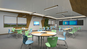 Collaborative <strong>Desk</strong> Student Table and Chair School Classroom Furniture School <strong>Desks</strong> <strong>Set</strong> - Product Image 6