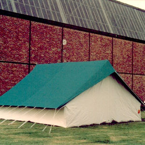 <span class=keywords><strong>Tente</strong></span> de glamping Double Fly Canvas Patrol <span class=keywords><strong>Tente</strong></span> de salon professionnel de 6m avec maille de 3m et tissu Oxford de 4m d'été pour les activités de plein air - Product Image 1