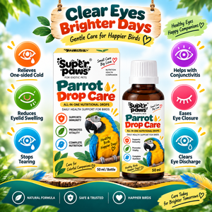 Gocce per la Cura degli Occhi Multivitaminiche per Pappagalli, Piccioni, Canarini - Sicure, ad Assorbimento Rapido, Liquido per la Pulizia degli Occhi <span class=keywords><strong>e</strong></span> la Cura della Rossore - Product Image 5