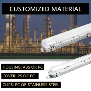 T8 IP65 <b>Light</b> 2FT/4FT/5FT PC Triproof LED Outdoor or <b>Indoor</b> Moisture Proof Lighting Fixture - Product Image 2