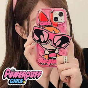 Funda Protectora Suave para iPhone 16/16 Pro con Diseño de Mujer Policía de Dibujos Animados, Compatible con Soporte para Gafas de Sol, Funda para Teléfono y Brazalete para Apple 14 - Product Image 2