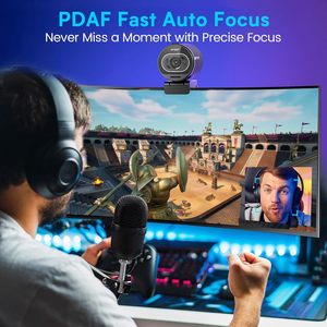 Webcam EMEET S600 4K pour le streaming, autofocus PDAF, 1080P 60FPS, 2 micros à réduction de bruit, cache de confidentialité intégré, <span class=keywords><strong>73</strong></span> °   FOV - Product Image 3