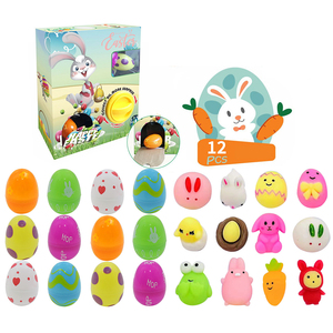 Easter Eggshell DIY Lottery Openable Blind box Plastic Easter Eggs for Easter day