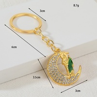 Porte-clés religieux catholique rétro, pendentif en métal micro-incrusté, accessoire coloré en zircon Vierge Marie