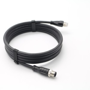 M12 to <b>RJ45</b> Ethernet <b>Cable</b> Connector 8P8C Pure Copper Networking Cord for Computer Car Use - Product Image 5