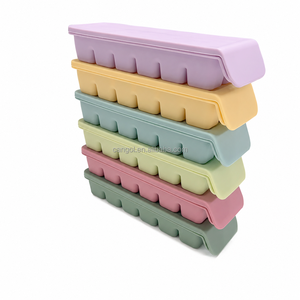 Conteneurs de stockage alimentaire personnalisés en gros, sans BPA, sûrs pour les aliments, <span class=keywords><strong>bac</strong></span> <span class=keywords><strong>à</strong></span> glaçons en silicone souple de qualité alimentaire avec couvercle en silicone - Product Image 4