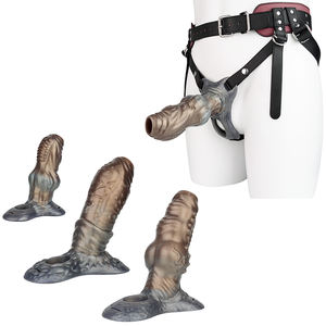 Guaina per Pene Grigio Moka Serie Fantasy Indossabile Estensore Maschile Aperto per un'Efficace Ingrandimento - Product Image 1