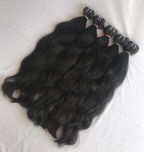 Paquetes <span class=keywords><strong>de</strong></span> Cabello Humano Brasileño Virgen Remy al por Mayor, con Cutícula Alineada, Doble Trama <span class=keywords><strong>a</strong></span> Máquina, Ondulado Natural - Product Image 4