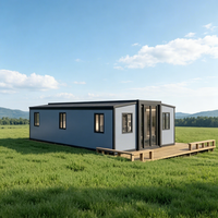 Ninenos Maison Conteneur Préfabriquée Moderne Portable, Extensible et Respirante, Modulaire Tout-en-un pour Bureau, Entrepôt, Villa, Entrée