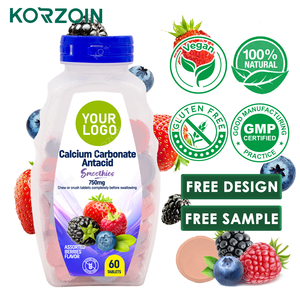 Fabricant chinois OEM Nature Made Comprimés à croquer antacidiques à base de calcium, magnésium, zinc et vitamine D3 pour les brûlures d'<span class=keywords><strong>estomac</strong></span> - Product Image 1