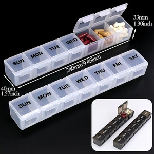 Yuzmei Nhựa <span class=keywords><strong>7</strong></span> Ngày <span class=keywords><strong>Pill</strong></span> <span class=keywords><strong>Box</strong></span> Organizer Có Thể Tháo Rời Ngăn Hàng Tuần Thuốc Hộp <span class=keywords><strong>7</strong></span> Ngày Hàng Tuần Thuốc Tổ Chức Y Học Tổ Chức - Product Image 4