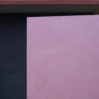 Paneles Decorativos MCM, Diseño Moderno, Impermeables, Resistentes al Fuego, para Escaleras de Villas, Paneles de Pared Interiores y Exteriores, Fondo Rosa
