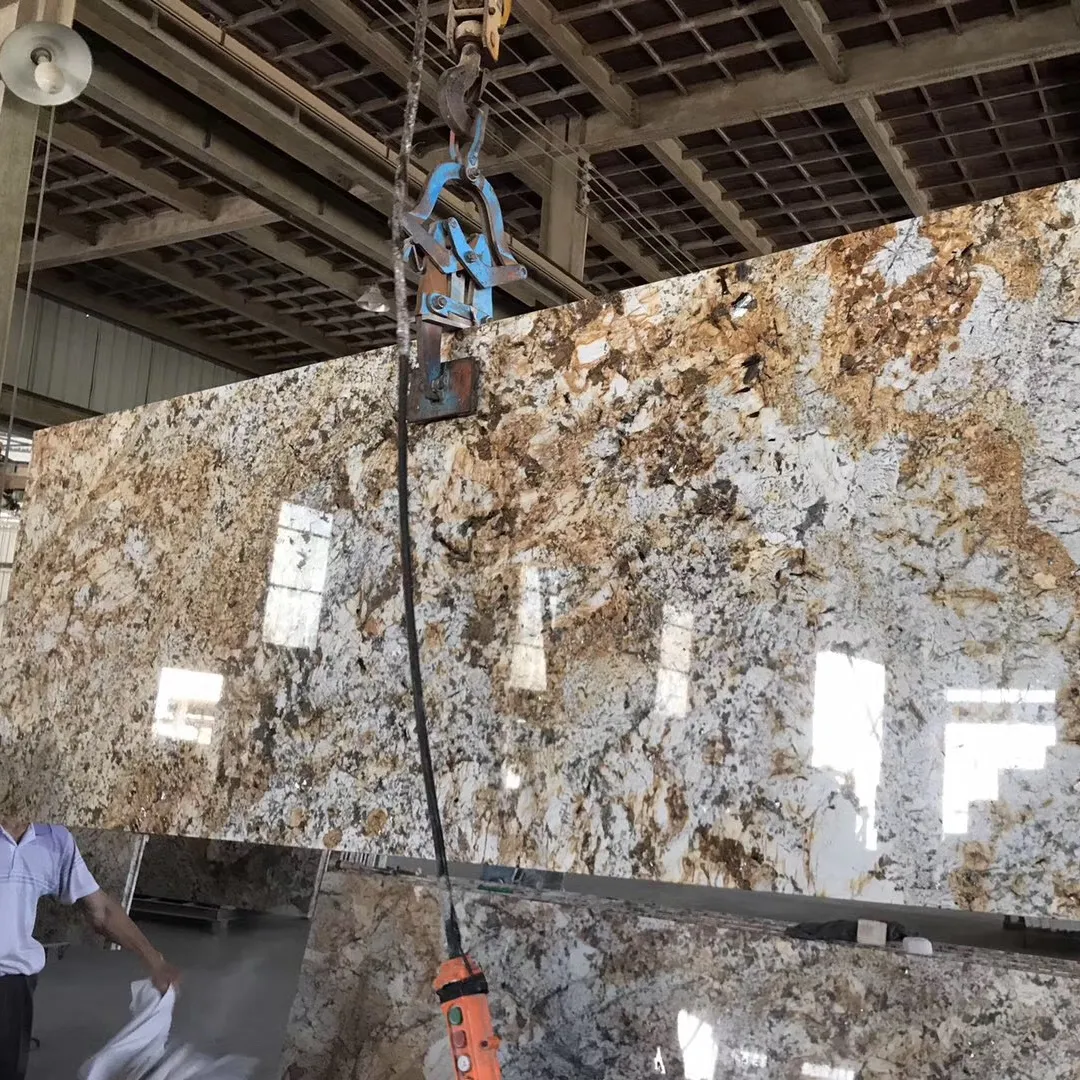 Persa altın granit fayans mutfak tezgahı kaplama granit döşeme doğal taş kaldırım taşları