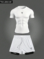 Ensemble d'entraînement personnalisé MMA : Rashguard, T-shirt de lutte tricoté, Short, Impression par transfert thermique, Polyester, Séchage rapide, Coupe ajustée, Léger, Idéal pour l'été