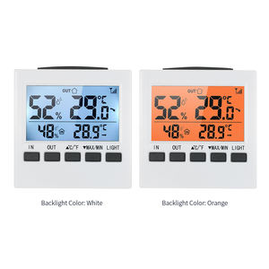 Thermomètre hygromètre numérique sans fil, capteur de température et d'humidité, écran LCD rétroéclairé, moniteur de température et d'humidité intérieur/extérieur - Product Image 4