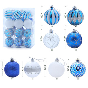 Decorative <b>ornaments</b> and accessories for <b>Christmas</b> <b>trees</b> 6cm painted electroplated <b>Christmas</b> bauble to create festive atmosphere - Product Image 6