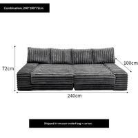 Ensemble de canapés compressés gain de place, mobilier 2 places, canapé sans ossature, sectionnel, léger et confortable, canapé compressé
