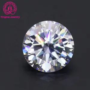 10 millimetri-15mm di alta qualità moissanite del diamante del commercio all'ingrosso VVS bianco DEF/GH colori di grandi dimensioni allentato rotondo moissanite per la produzione di gioielli