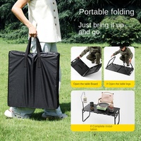 Table pliante moderne, légère et durable en acier inoxydable, mobilier de camping multifonctionnel pour pique-nique et camping