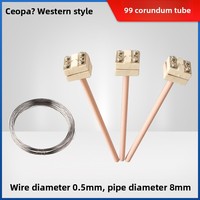 WRP-130 Platinum Rhodium Thermocouple High Temperature Resistant 1800℃ S/B/R Type Wigang Temperature Instruments