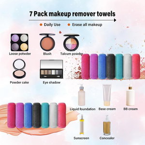 Tùy Chỉnh Tái Sử Dụng Sợi Nhỏ Vẻ Đẹp Trang Điểm Remover Lười Biếng Làm Sạch Trang Điểm Remover Rửa Mặt Khăn - Product Image 3
