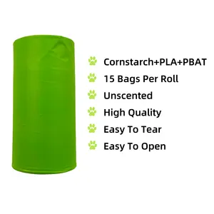 Cornstarch coostable metoldable כלב אשפה על שקיות קקי גליל pcr תיק כלבלב