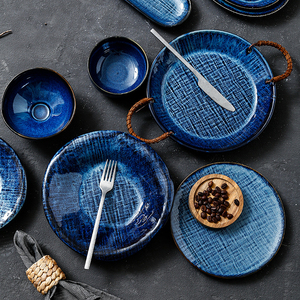 Juego de Vajilla de Porcelana Moderna y Portátil 2026, Apto para Lavavajillas, Platos Redondos de Cerámica, Tazones, Tazas para Restaurante - Product Image 3