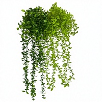 Nouvelle Décoration Végétale Intérieure/Extérieure Élégante : Bandes de Feuilles de Buis Artificielles Suspendues, Plantes Artificielles en Pot en Plastique pour Mariage