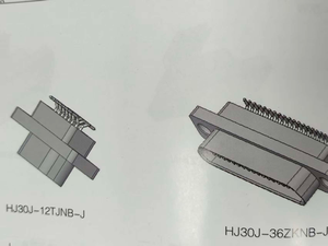 Connecteur électrique micro rectangulaire à transmission haute vitesse série HJ30J - Product Image 2