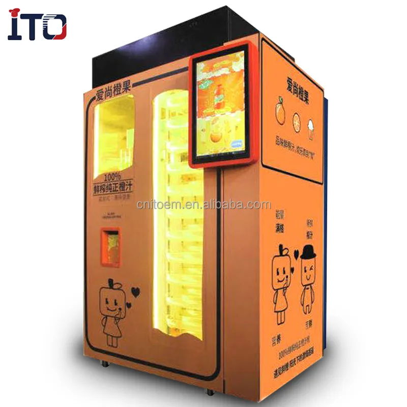 Automatische Selbstbedienung Frischer Orangensaft Herstellung Smart Vending Machine Zum Verkauf