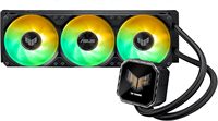 Refroidisseur de processeur TUF Gaming LC III 360 ARGB LCD avec interface d'alimentation 4 broches préinstallée, roulement en alliage, triple ventilateurs, flux d'air élevé, statique