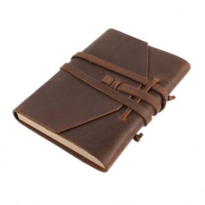 Custom Logo Leather <b>Diary</b> Journal Vintage Style Hardcover Writing <b>Notebook</b> for Gift A4/A5/A6 Sizes OEM/ODM Available - Product Image 1