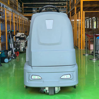 Autolaveuse autoportée électrique ODM/OEM avec réservoirs de lavage et de récupération de grande capacité, alimentée par batterie, pour entrepôt