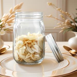 Vuông Vòng Glass <span class=keywords><strong>Mason</strong></span> <span class=keywords><strong>Jar</strong></span> với nắp nhựa cho thực phẩm lưu trữ dưa chua trái cây mật ong dưa <span class=keywords><strong>Jar</strong></span> - Product Image 4