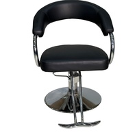 Chaise de barbier anti-vibration pour salon de coiffure, base épaissie, structure stable, pivotement à 360°, hauteur réglable hydrauliquement, inclinable