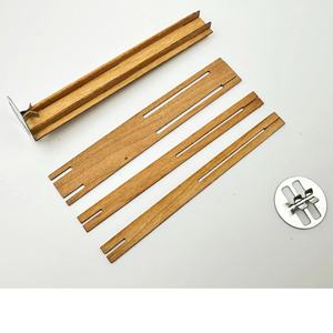 Mèches en bois pour la fabrication de bougies - Mèches en bois sans fumée avec booster. Mèche en bois avec clips métalliques pour la fabrication de bougies DIY - Product Image 5