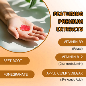 Gummies Détox au Vinaigre de Cidre de Pomme Bio Ultra Efficaces ACV Brûleur de Graisse Pur Vegan Stimulant Métabolisme 1500mg - Product Image 5