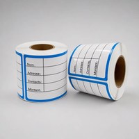 Étiquettes vierges personnalisables en PP, résistantes à l'eau, adhésives thermiques, imprimables, autocollants thermiques pour l'étiquetage des emballages