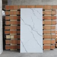 Panel Dinding PVC Alternatif Marmer, 1220x2440/2600/2800/2900mm, Mudah Dipasang, Bebas Formaldehida, Putih, Finishing UV High Glossy