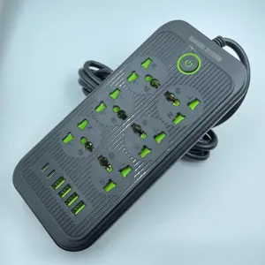 Hot sale Extension Socket UK Plug Surge Protector with 4USB+2PD Outlet extension socket Power Strip