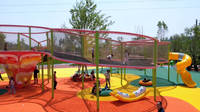 Structure de jeu en filet arc-en-ciel personnalisée pour l'extérieur, équipement de terrain de jeu en filet de cordes commercial pour les enfants, parc Ropecube
