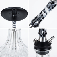 Ensemble de chicha moderne en alliage d'aluminium écologique avec boîte cadeau