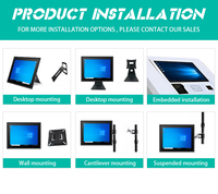 Por encargo 12 1 pulgadas resistente sin ventilador Mini tableta de Control Industrial todo en uno Win pantalla táctil IP65 PC industrial a prueba de agua