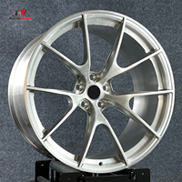 Jantes forgées monobloc brossées personnalisées à rayons multiples 16 17 18 19 20 21 22 pouces 5x100 5x112 5x114.3 en alliage d'aluminium
