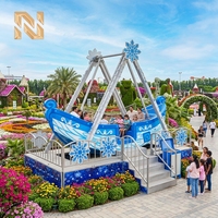 Manège Nova Rides sur le thème de la neige, 8 à 12 places, bateau pirate avec éclairage LED, balançoire, hiver, SPS-SNOW, manèges d'amusement, mini bateau pirate