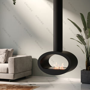 CRUISE <span class=keywords><strong>Moderne</strong></span> 360 Degrés Plafond Rotation Cheminée Intérieure 800mm <span class=keywords><strong>Suspendu</strong></span> Bio Ethanol Poêle pour Hôtels Villa <span class=keywords><strong>Moderne</strong></span> Suspendue - Product Image 2
