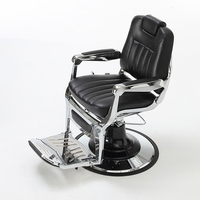 Offre Spéciale chaise de barbier en cuir pu de style antique chaise de salon tout usage pour salon de coiffure rétro avec logo personnalisé boîte rotative