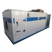 Système CVC écoénergétique pour salle blanche avec unités AHU et MAU centralisées pour zone de production biotechnologique