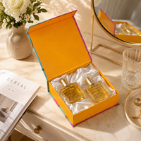 Boîte d'emballage de parfum sur mesure de luxe, finition mate, doublure en éponge, fermeture magnétique, pour emballage de vente au détail haut de gamme et écologique