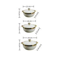 Ensemble de marmites à soupe en céramique personnalisées avec couvercle en verre pour cuisinière à usage domestique cuisine de restaurant pour la cuisson de la soupe
